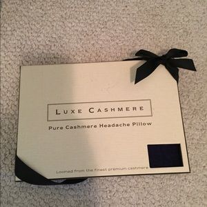 Luxe Cashmere headache pillow nwb purple